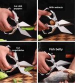 High Carbon stainless steel heavy duty poultry kitchen scissors, dish washer safe - Image 3