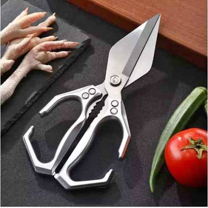 High Carbon stainless steel heavy duty poultry kitchen scissors, dish washer safe